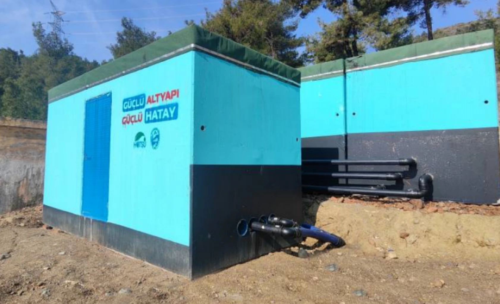 Antakya'da 100 metreküp hacimli prefabrik depo inşa edildi!