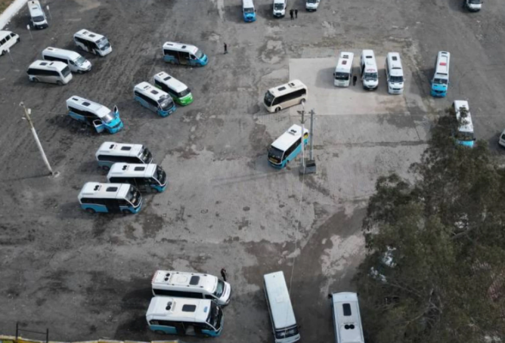 Hatay'da toplu taşıma araçlarının konakladığı yerde çalışma oldu!