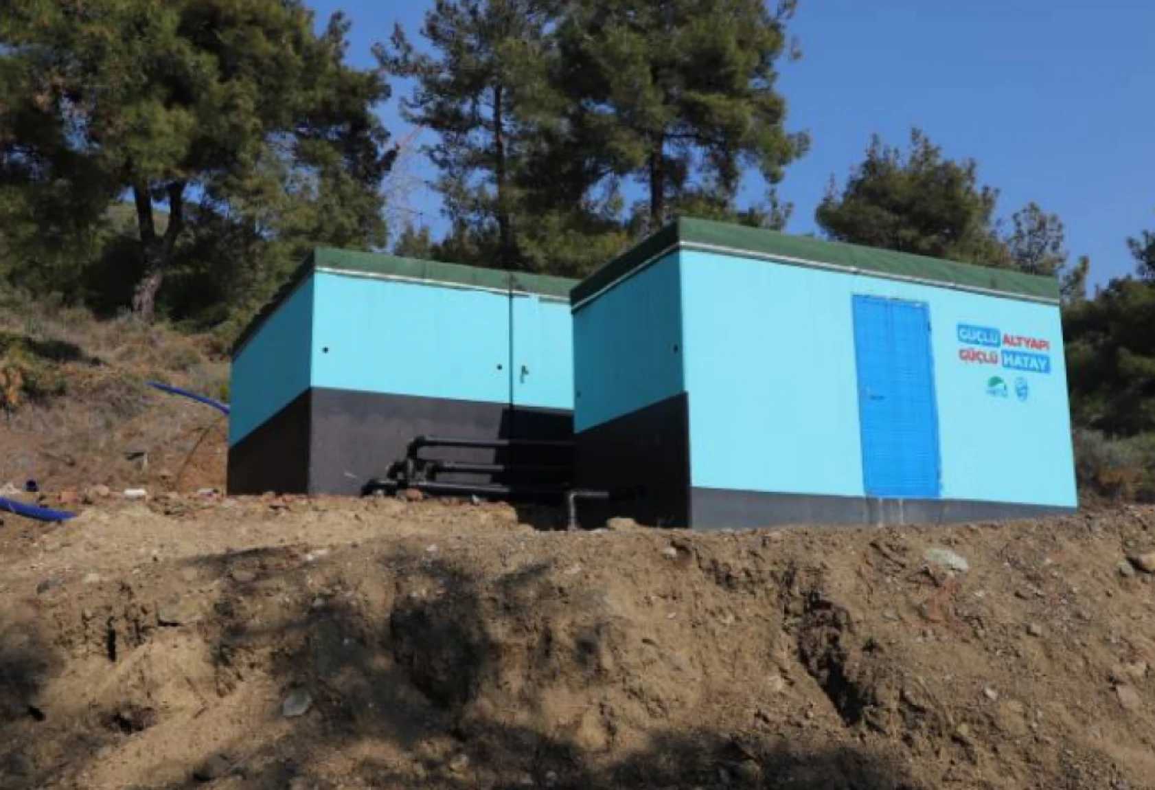 Antakya'da 100 metreküp hacimli prefabrik depo inşa edildi!