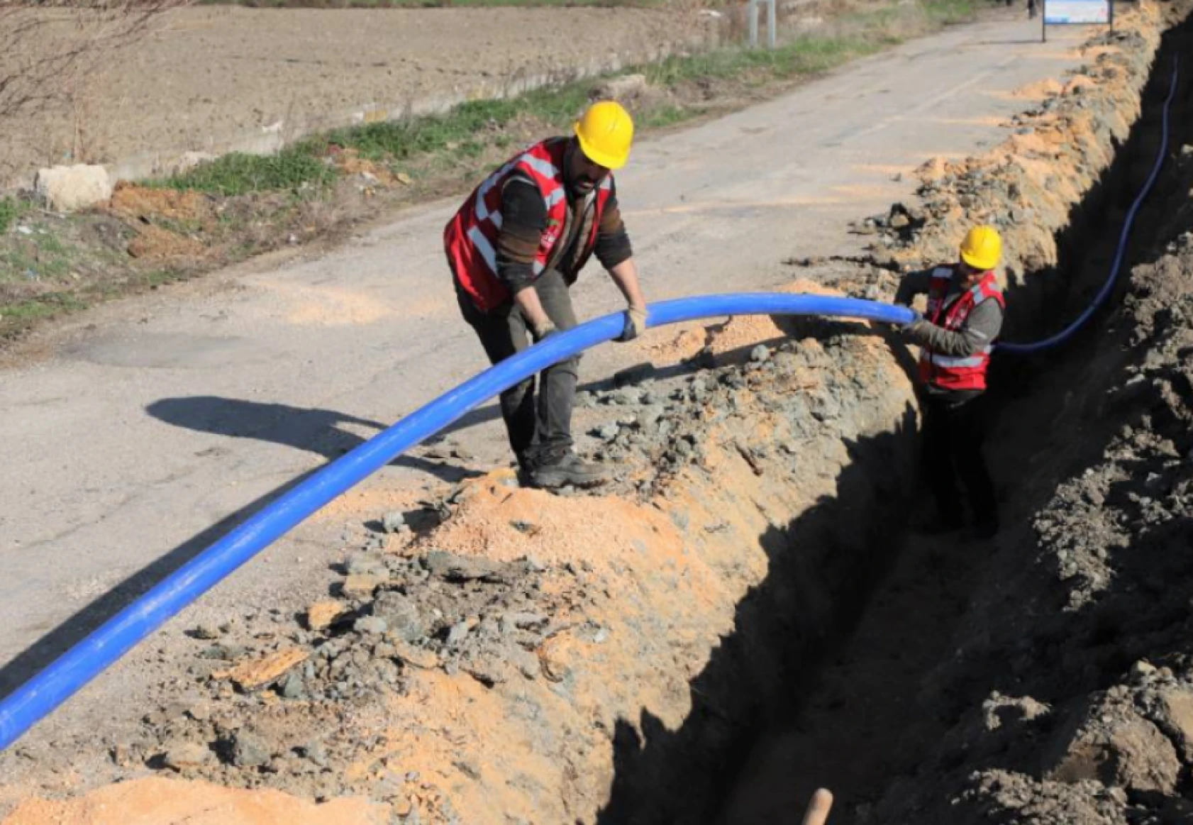Hatay'ın merkez mahallesine dev çalışma: 8 bin 500 metre içme suyu şebekesi inşa edilecek!