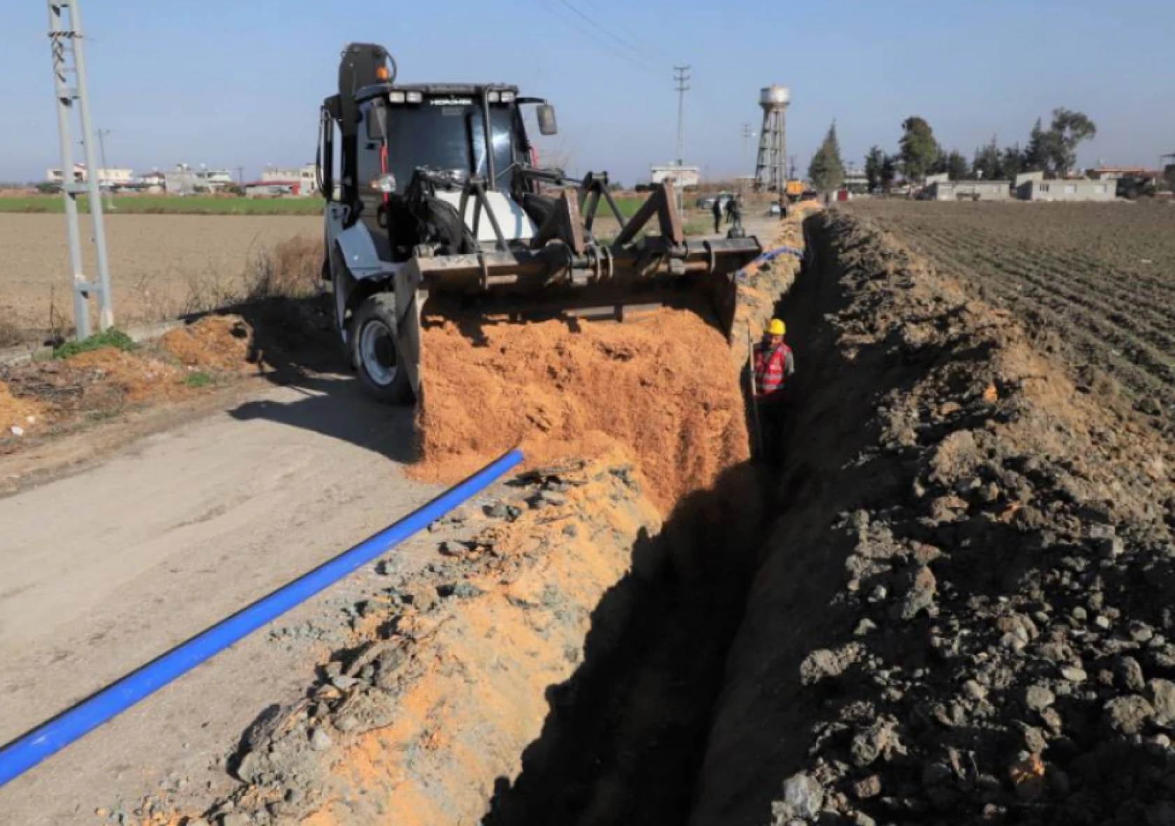 Hatay'ın merkez mahallesine dev çalışma: 8 bin 500 metre içme suyu şebekesi inşa edilecek!