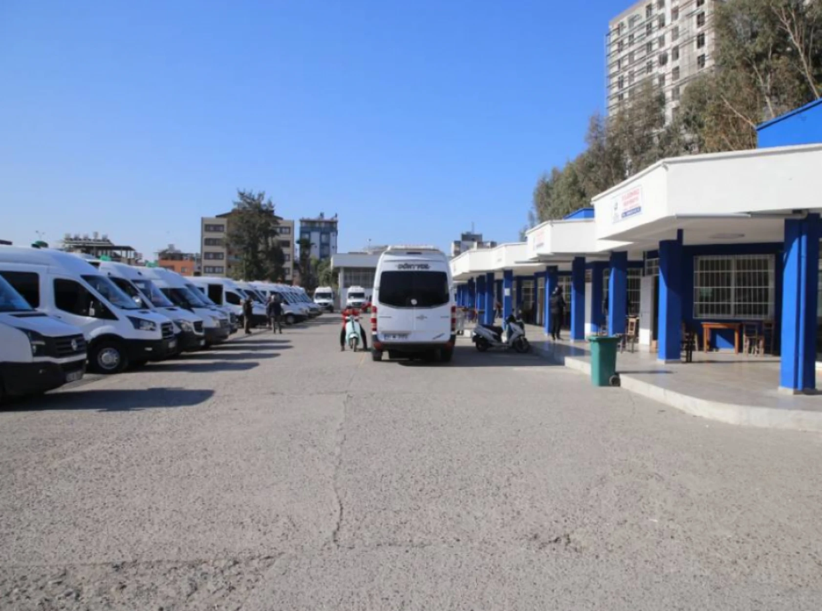 Hatay'daki o ilçede minibüs garajı yenilendi!