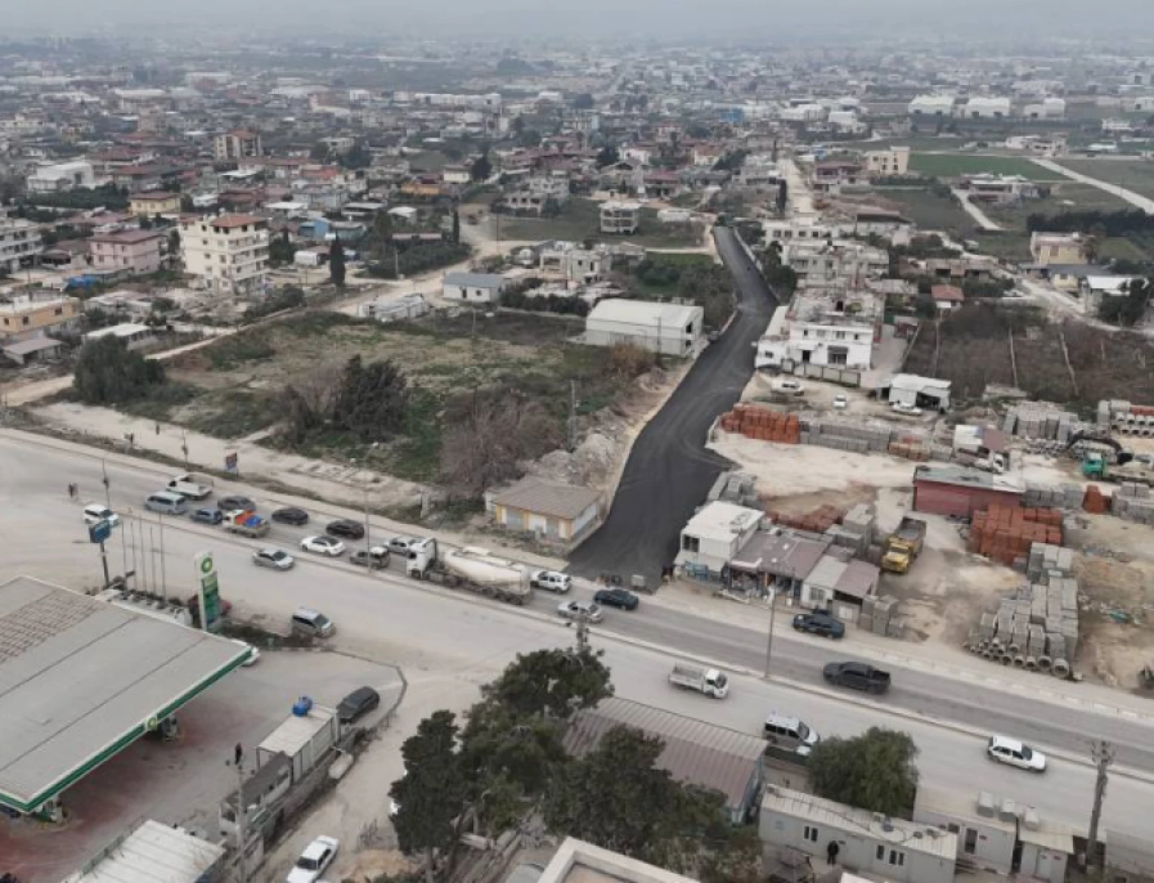 Hatay Maşuklu'da sıkıntılı yolda çalışma başlatıldı!