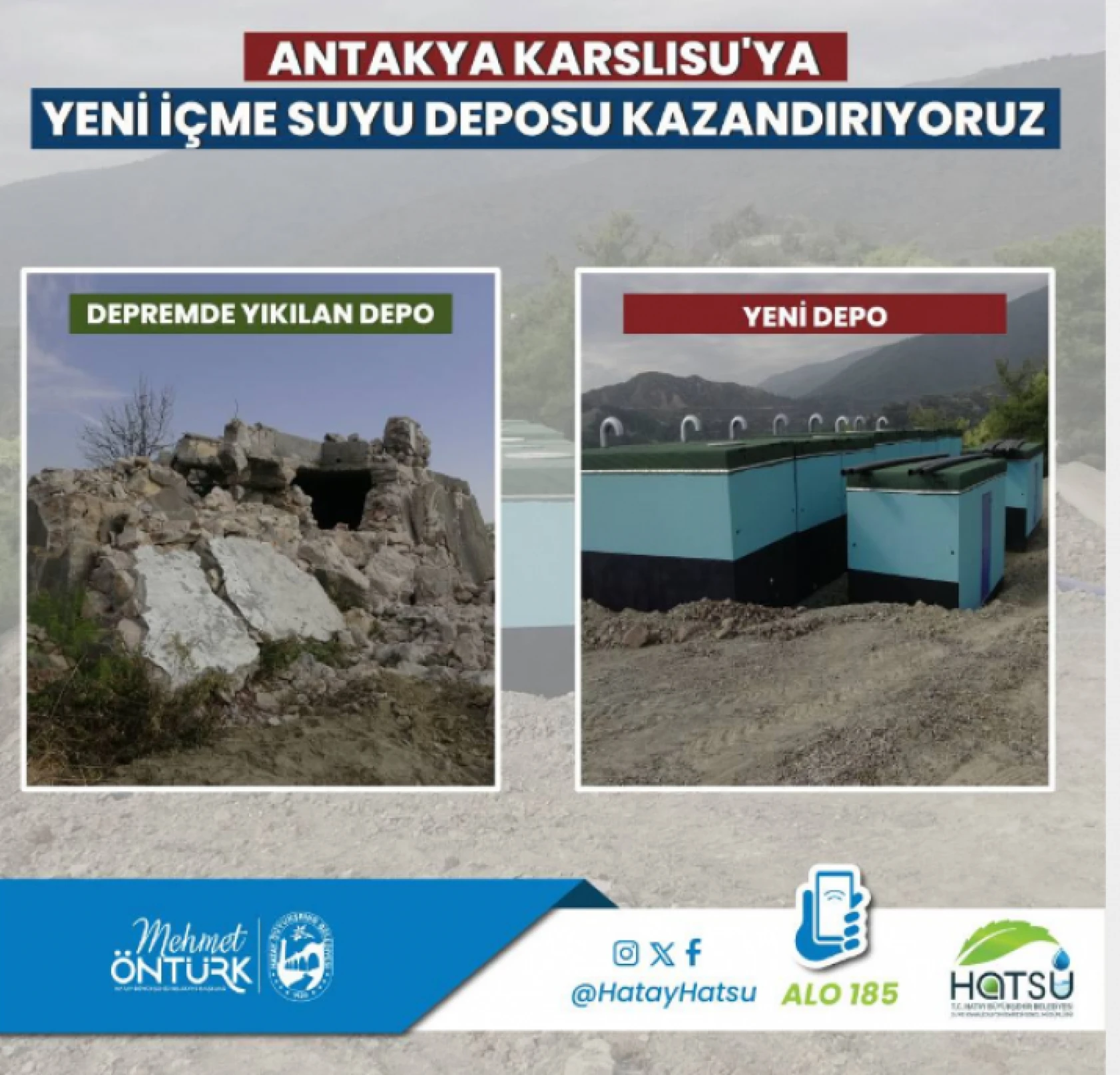 Hatay'da 9 ayda 166 bin 903 metre yeni su hattı inşa edildi!