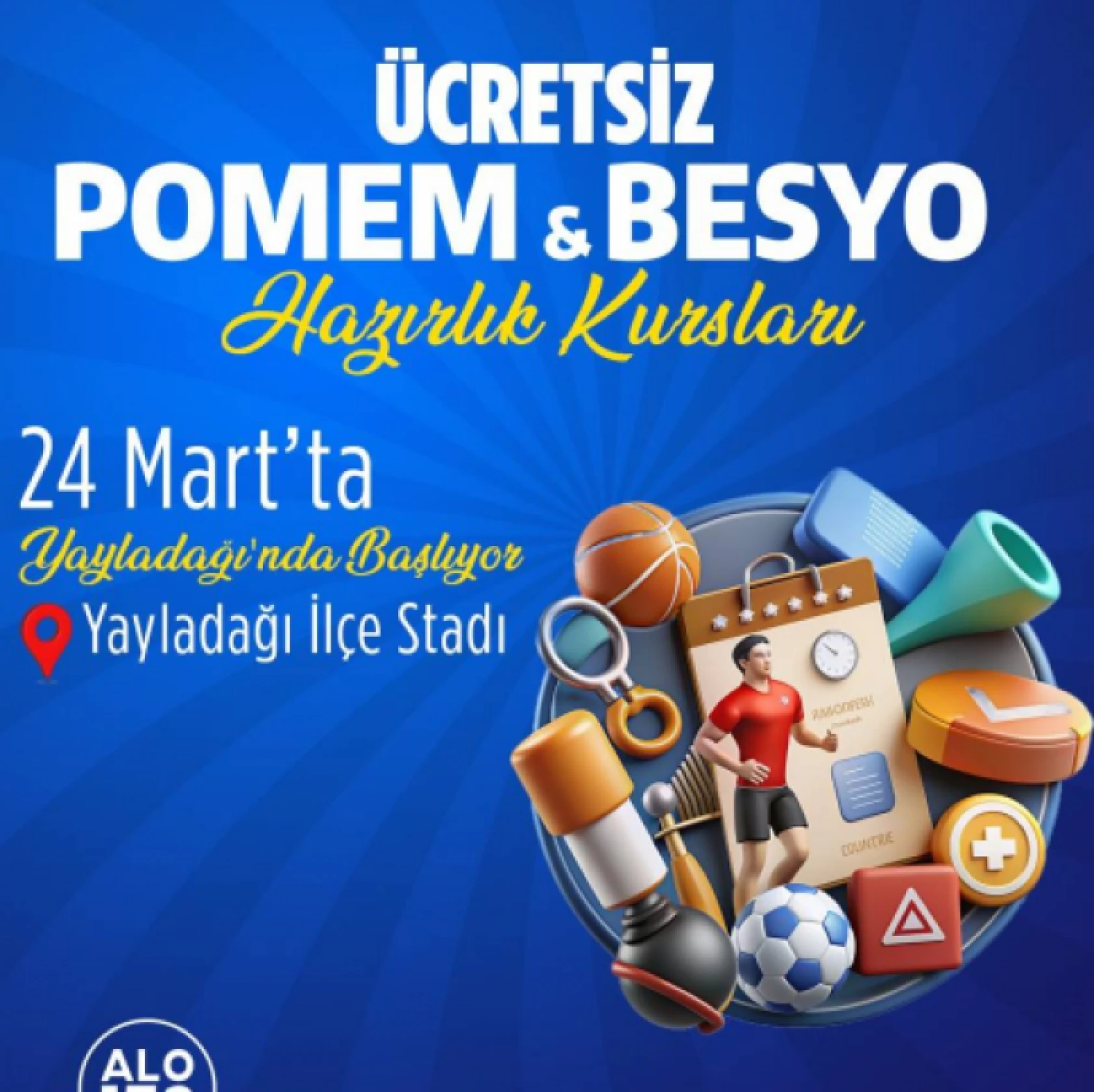 Hatay'da sınava hazırlanan öğrencilere POMEM ve BESYO hazırlık kursları ücretsiz olarak verilecek!