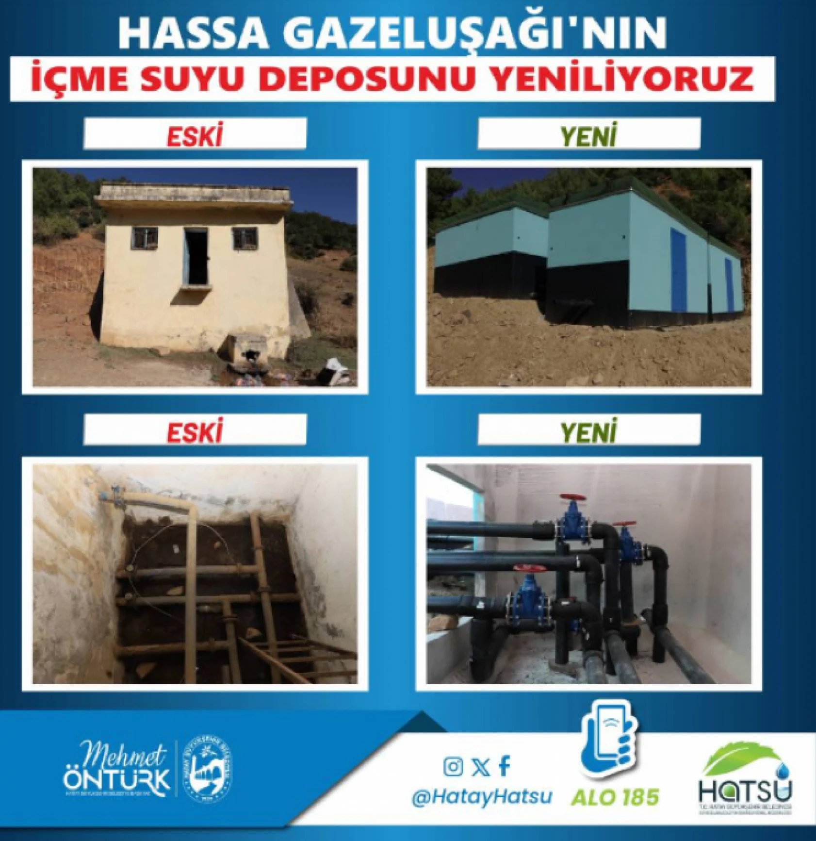 Hatay'da 9 ayda 166 bin 903 metre yeni su hattı inşa edildi!