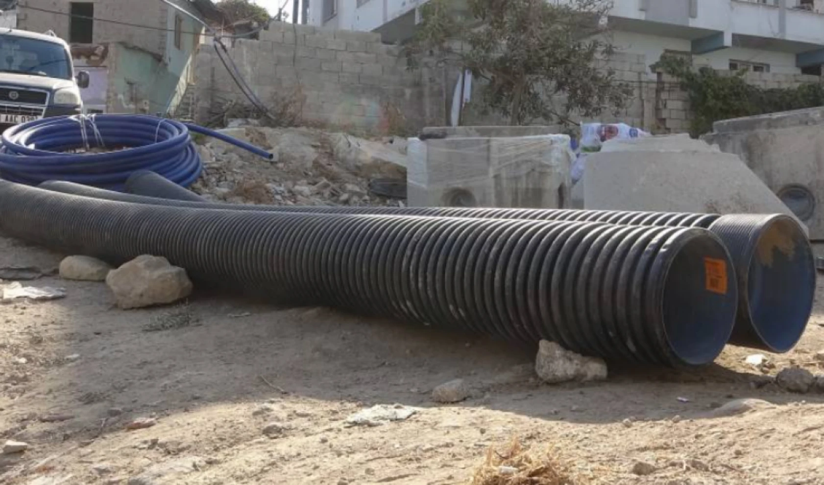 Hatay'daki o ilçeye 100 metre atık su hattı inşa edildi!