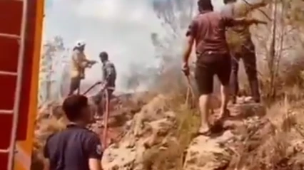 Hatay'da yangın: Alarma geçtiler!