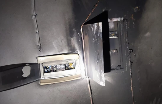 Samandağ'da bir evin elektrik panosu yandı!