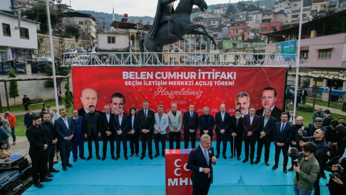 Cumhur İttifakı Belen'de seçim bürosu açtı!