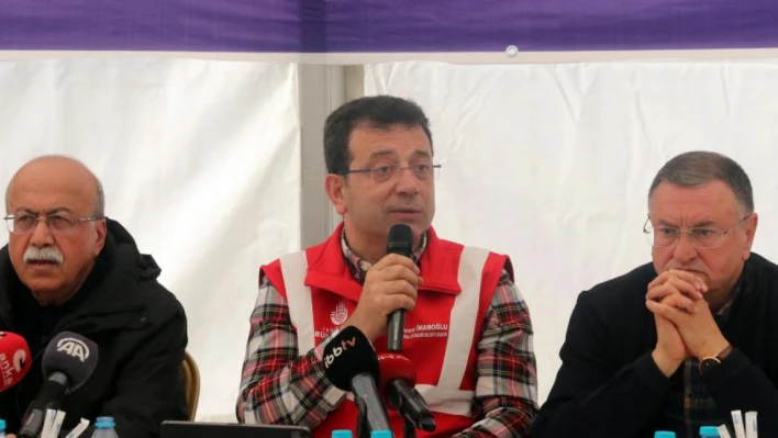 Ekrem İmamoğlu, Lütfü Savaş'a destek çıktı: 'Elimizi Hatay'dan çekmeyeceğiz'