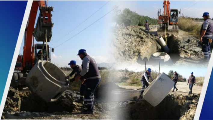 Hatay'da atık su tahliyesi için çalışmalar devam ediyor: Hedef 800 metre!