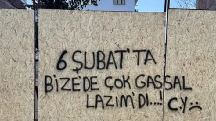 Hatay'da depremin ağır izi bir yazıda görüldü: İşte o yazı...