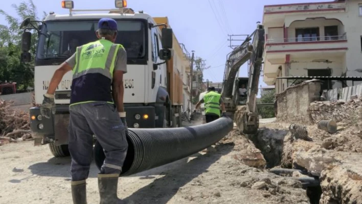 Hatay'da o ilçede altyapı çalışması yapılıyor! 