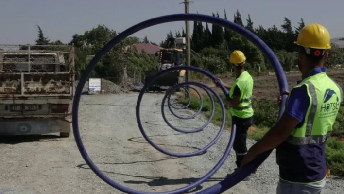 Hatay'daki o ilçede içme suyu için hat çalışması yapıldı!