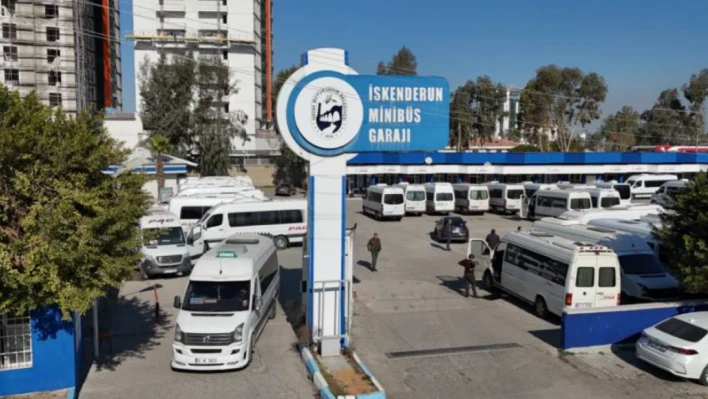 Hatay'daki o ilçede minibüs garajı yenilendi!