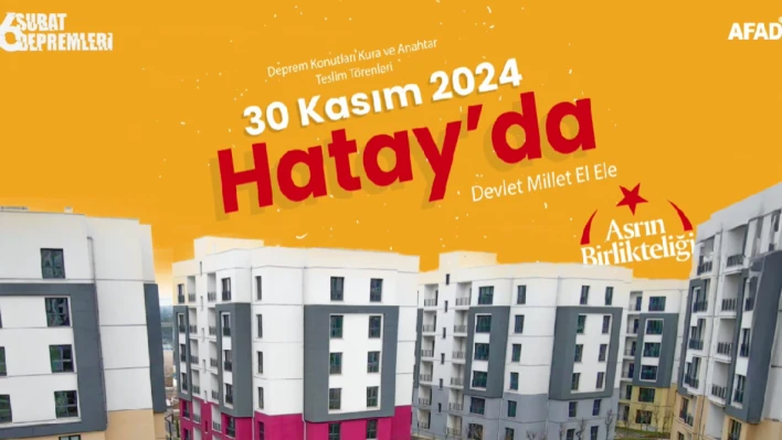 Hatay'da deprem konutları için çekiliş yapılacak! (TIKLA-İZLE)