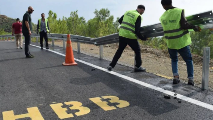 HBB 2 köyü birbirine bağlayan yolda çalışma başlattı!