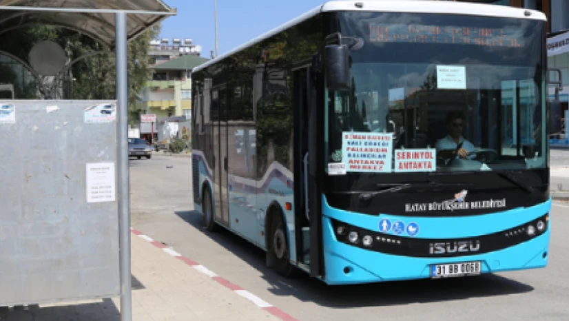 Hatay'da toplu taşıma araçları hangi güne kadar ücretsiz hizmet verecek?