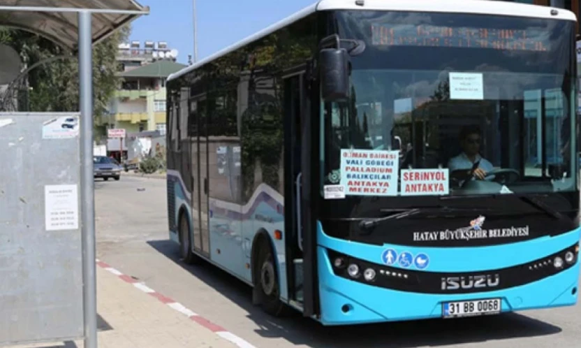 Hatay'da toplu ulaşım ücretsiz olacak!